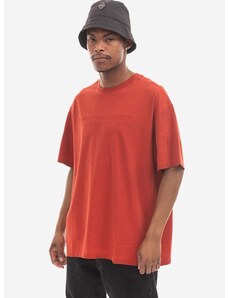 Βαμβακερό μπλουζάκι A-COLD-WALL* Overdye χρώμα: κόκκινο F30