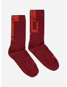 Κάλτσες A-COLD-WALL* Block Bracket χρώμα: κόκκινο