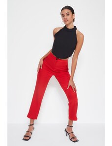 Trendyol Παντελόνι - Κόκκινο - Τσιγάρο παντελόνι