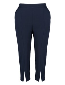 Trendyol Curve Plus Size Παντελόνι - Σκούρο μπλε - Slim