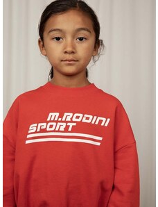 Παιδική βαμβακερή μπλούζα Mini Rodini χρώμα: κόκκινο