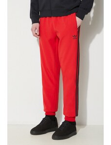 Παντελόνι φόρμας adidas Originals χρώμα κόκκινο IS2808