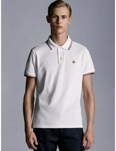 Moncler Polo μπλούζα slim fit λευκό