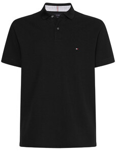 Tommy Hilfiger Polo μπλούζα κανονική γραμμή μαύρο