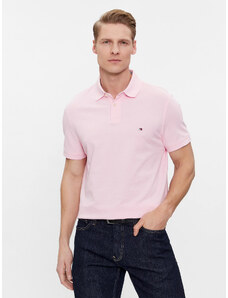 Tommy Hilfiger Polo μπλούζα κανονική γραμμή ροζ