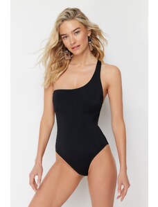 Trendyol Black One Shoulder Regular Swimsuit