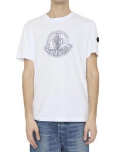 Moncler T-shirt κανονική γραμμή λευκό