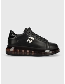 Δερμάτινα αθλητικά παπούτσια Karl Lagerfeld KAPRI KUSHION χρώμα: μαύρο, KL62630N
