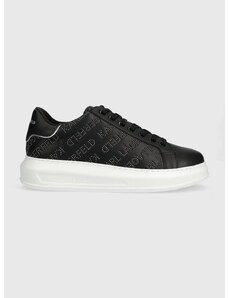 Δερμάτινα αθλητικά παπούτσια Karl Lagerfeld KAPRI MENS χρώμα: μαύρο, KL52571
