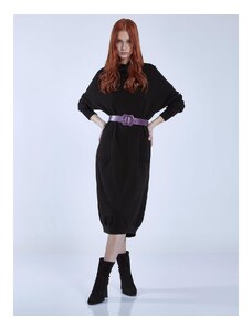 Celestino Φόρεμα ζιβάγκο με τσέπες μαυρο για Γυναίκα