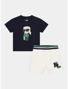 Karl Lagerfeld Kids Σετ T-Shirt και σορτς Z30130/N58 S Έγχρωμο Regular Fit