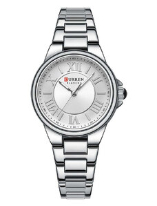 Curren W C9091 Silver Curren Γυναικείο Ρολόι με Μεταλλικό Μπρασελέ