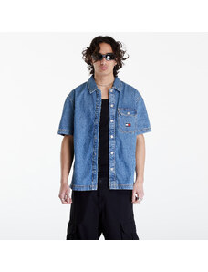 Tommy Hilfiger Ανδρικά πουκάμισα Tommy Jeans Denim Short Sleeve Overshirt Mid Indigo