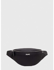 Δερμάτινη τσάντα φάκελος Michael Kors χρώμα: μαύρο