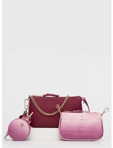 Τσάντα Steve Madden Bamanza χρώμα: ροζ