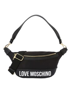 Love Moschino Τσαντάκι μέσης 'CITY LOVERS' μαύρο / λευκό
