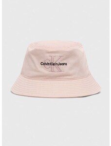 Βαμβακερό καπέλο Calvin Klein Jeans χρώμα: ροζ