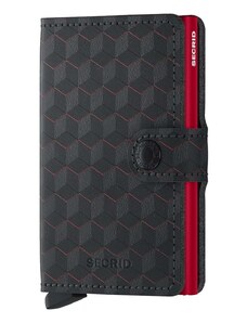 Δερμάτινο πορτοφόλι Secrid Optical Black-Red χρώμα: μαύρο