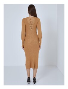 Celestino Midi φόρεμα με δαντέλα καμηλο για Γυναίκα