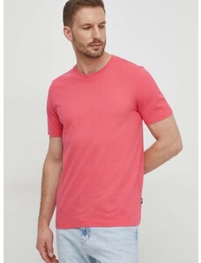 Μπλουζάκι BOSS χρώμα: ροζ