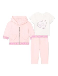 Σετ μωρού Michael Kors χρώμα: ροζ