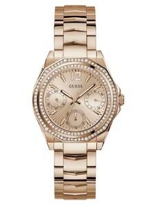 GUESS Ritzy GW0685L3 Crystals Multifunction Rose Gold Stainless Steel Bracelet