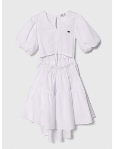 Παιδικό φόρεμα Pinko Up χρώμα: άσπρο