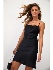FASARDI Ντελικάτο μίνι φόρεμα με μαύρες τιράντες