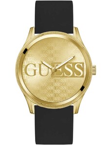 GUESS Reputation - GW0726G2, Gold case with Black Rubber Strap