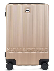 Travel Luggage Γυναικεία Karl Lagerfeld Μπεζ K/Ikonik 2.0 Chou Trolley