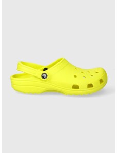 Παντόφλες Crocs Classic Classic χρώμα: κίτρινο, 10001 10001