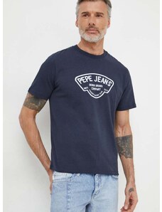 Βαμβακερό μπλουζάκι Pepe Jeans Cherry ανδρικό, χρώμα: ναυτικό μπλε
