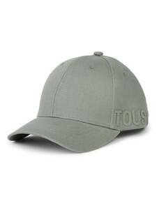 Βαμβακερό καπέλο του μπέιζμπολ Tous χρώμα: πράσινο