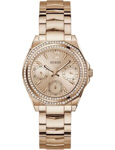 GUESS Ritzy Crystals - GW0685L3, Rose Gold case with Stainless Steel Bracelet