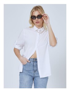 Celestino Μονόχρωμο πουκάμισο λευκο για Γυναίκα