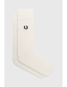 Κάλτσες Fred Perry Classic Laurel Wreath Sock χρώμα: άσπρο, C7135.L59