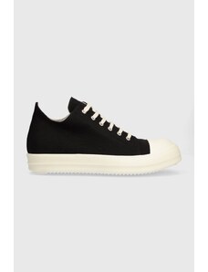 Πάνινα παπούτσια Rick Owens Woven Shoes Low Sneaks χρώμα: μαύρο, DU01D1802.CB.911