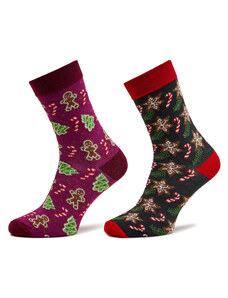 Σετ ψηλές κάλτσες ανδρικές 2 τεμαχίων Rainbow Socks
