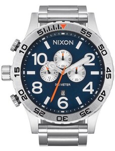 NIXON 51-30 Chrono - A1389-5210-00 , Silver case with Stainless Steel Bracelet
