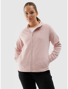 4F Women's regular fleece with stand-up collar - powder coral