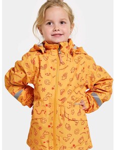 Αδιάβροχο παιδικό μπουφάν Didriksons NORMA KIDS PR JKT 3 χρώμα: πορτοκαλί