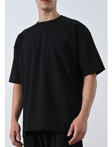 Be-casual Oversized T-Shirt με τσεπάκι Alone Black