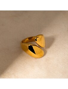 MOODY GOLD STEEL RING