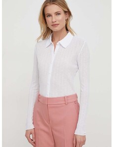 Πουκάμισο Calvin Klein Jeans χρώμα: άσπρο