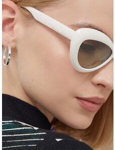 Γυαλιά ηλίου Moschino χρώμα: άσπρο