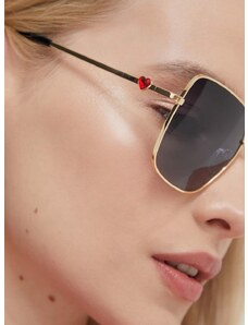 Γυαλιά ηλίου Love Moschino χρώμα: χρυσαφί