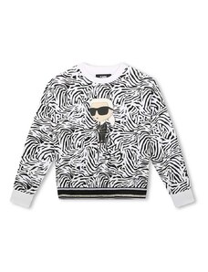 Παιδική μπλούζα Karl Lagerfeld χρώμα: άσπρο