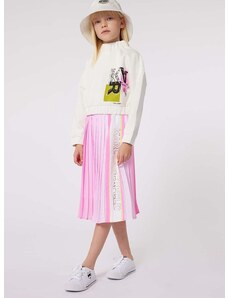 Παιδική φούστα Karl Lagerfeld χρώμα: ροζ