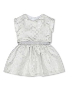 Φόρεμα μωρού Karl Lagerfeld χρώμα: άσπρο