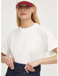 Βαμβακερό μπλουζάκι BA&SH γυναικεία, χρώμα: μπεζ